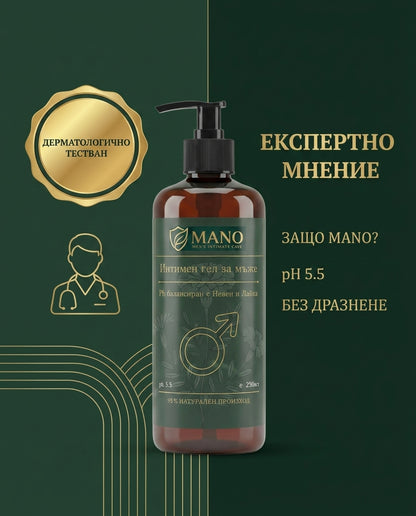 Интимен Гел за Мъже | 24ч Свежест и Хигиена